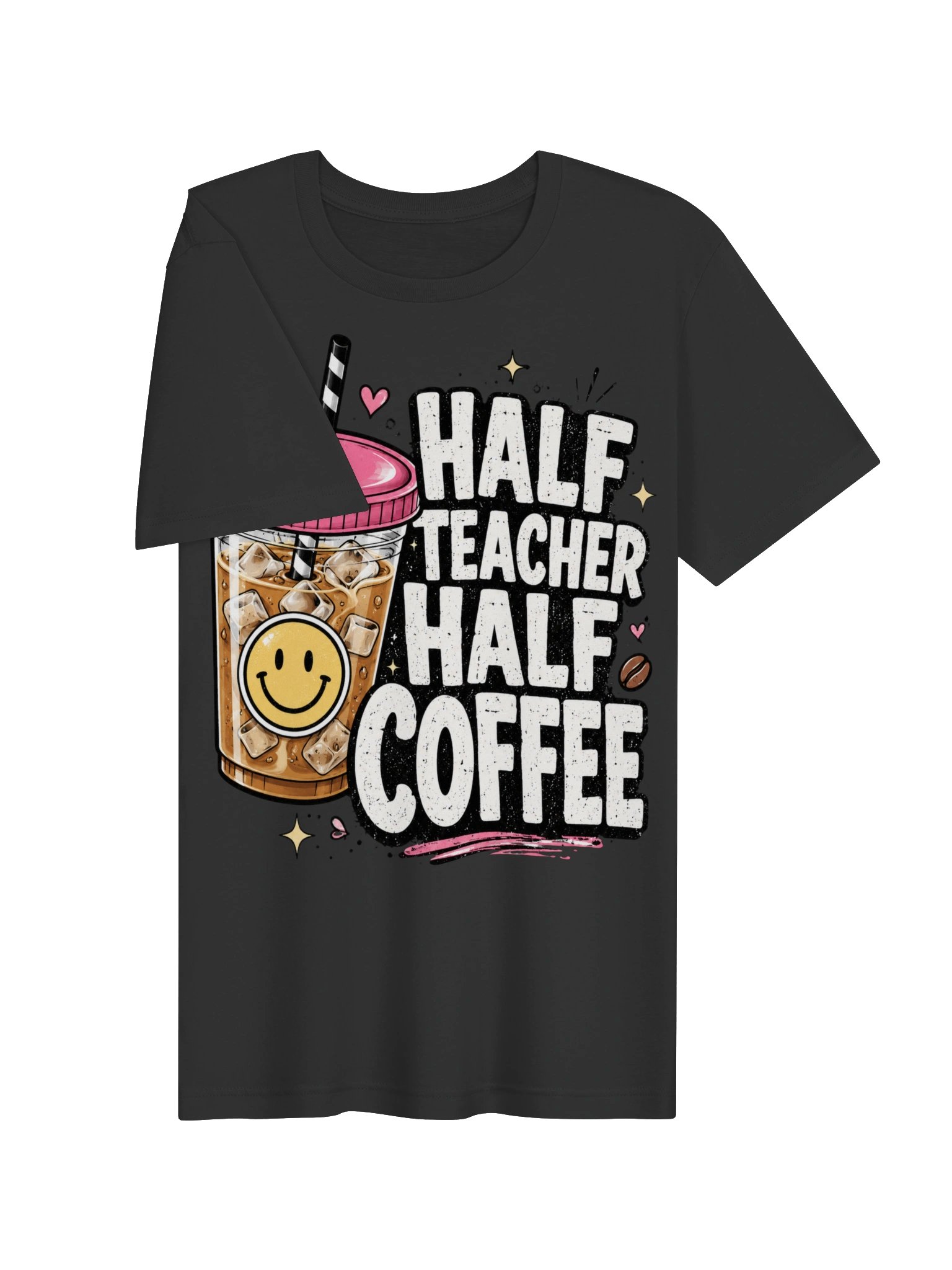 Half Teacher Half Coffee Shirt | Funny Teacher Gift, Back to School Tee product image (9)