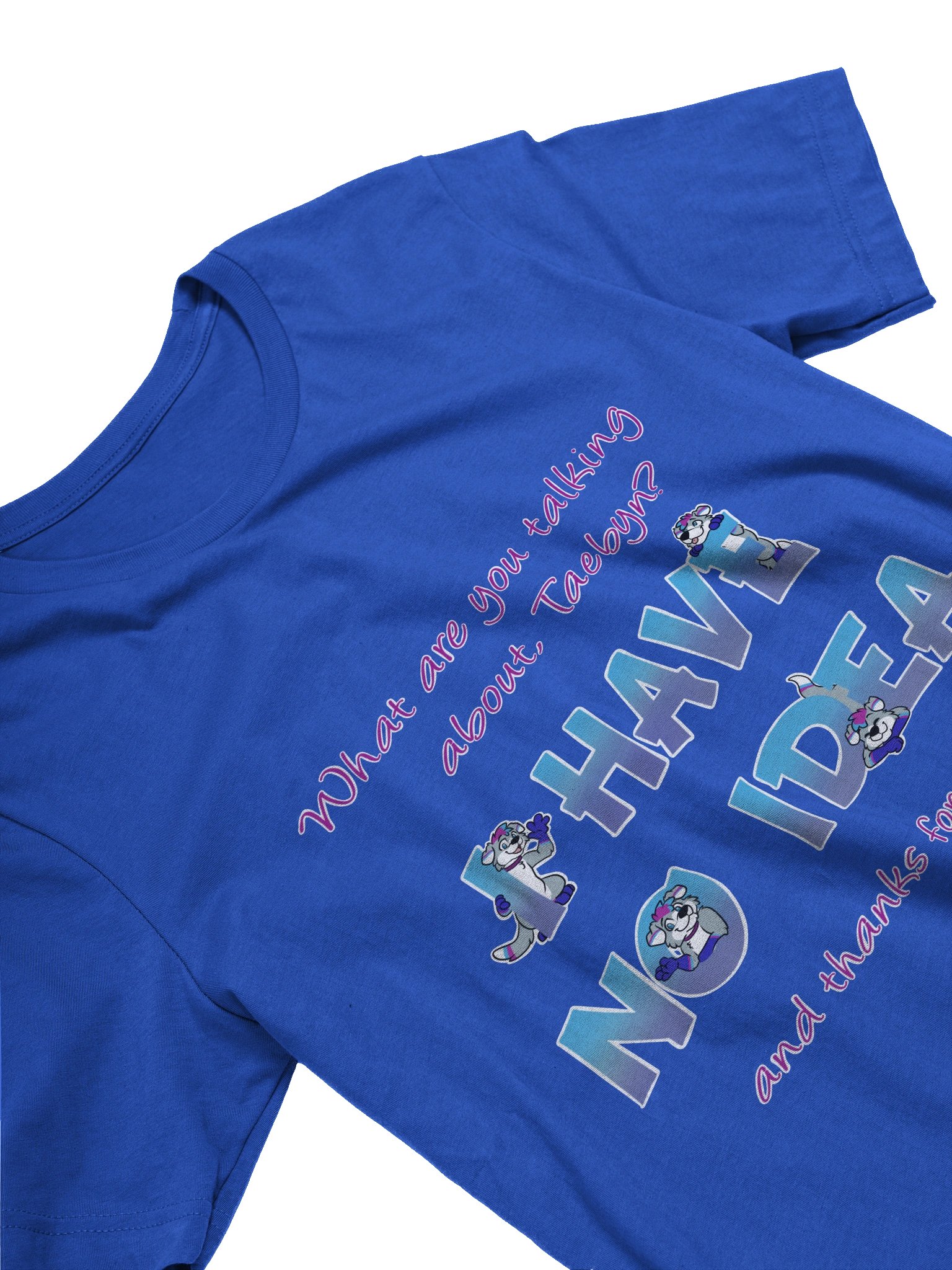 "No Idea" T-shirt (blue) product image (3)