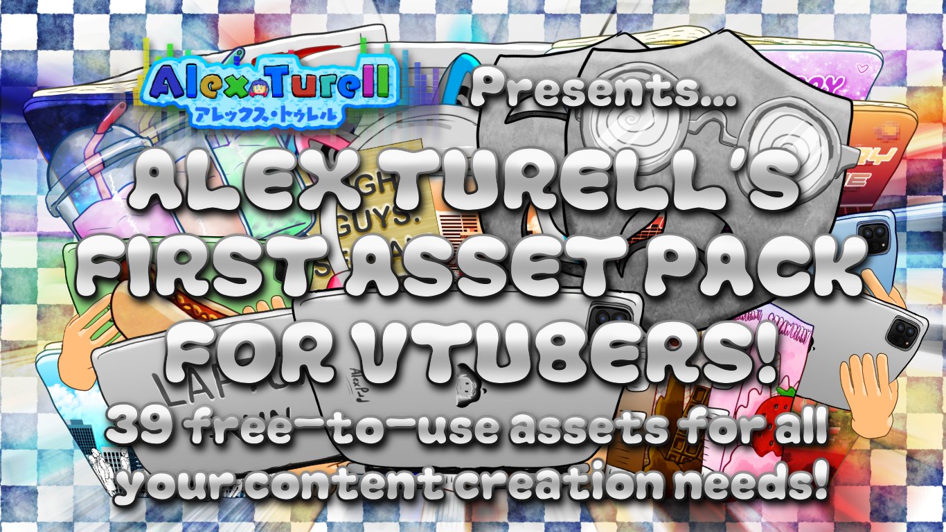 Alex Turell's First Asset Pack for VTubers [ASSET PACK] preview