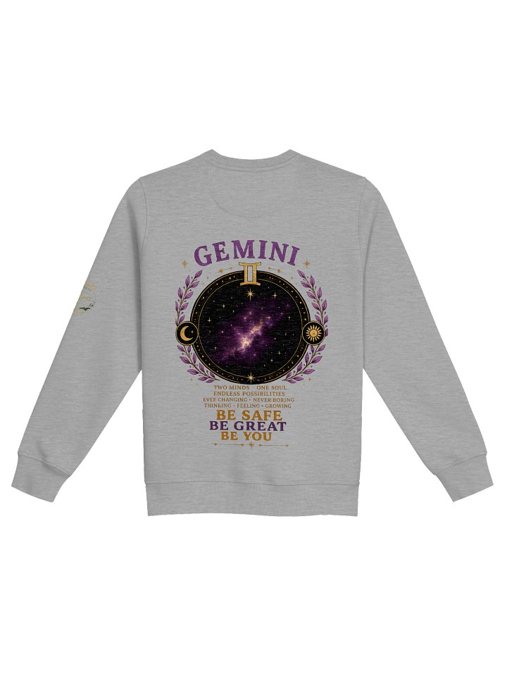 Gemini “Inspired by Curiosity” Premium Zodiac Crewneck product image (2)