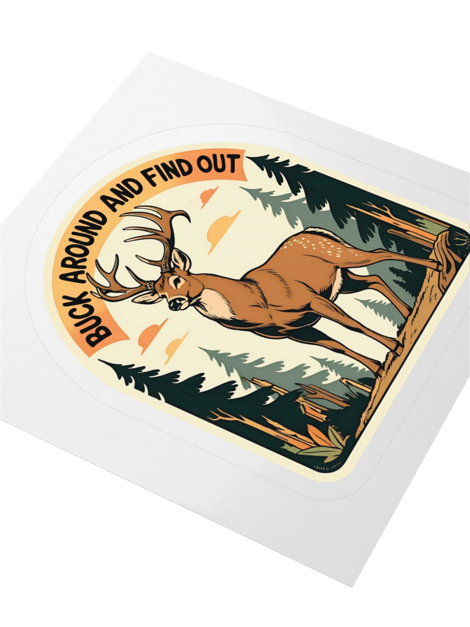 Buck Around Kiss Cut Sticker product image (3)