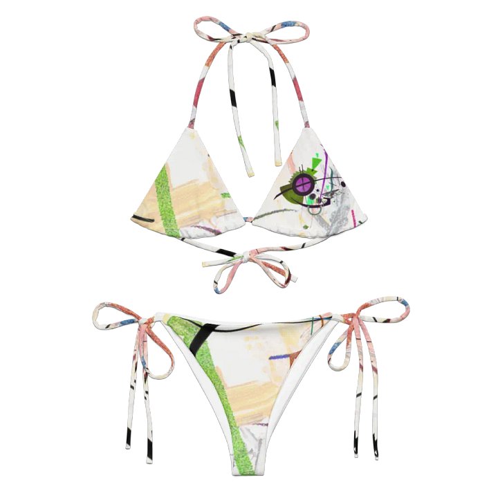 Abstract Lithographic Pattern Design String Bikini - V1 product image (1)