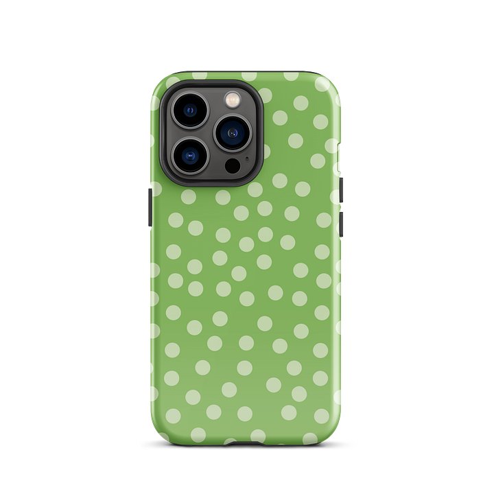 Matcha Green Scatter Dots iPhone Case product image (1)