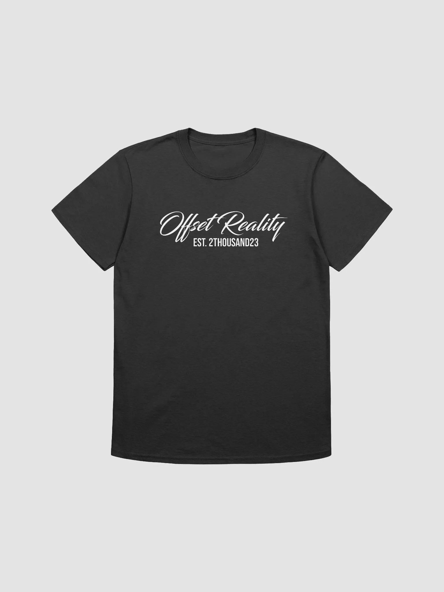 Offset Reality EST2K23 TEE (WHITE ON BLACK) product image (1)