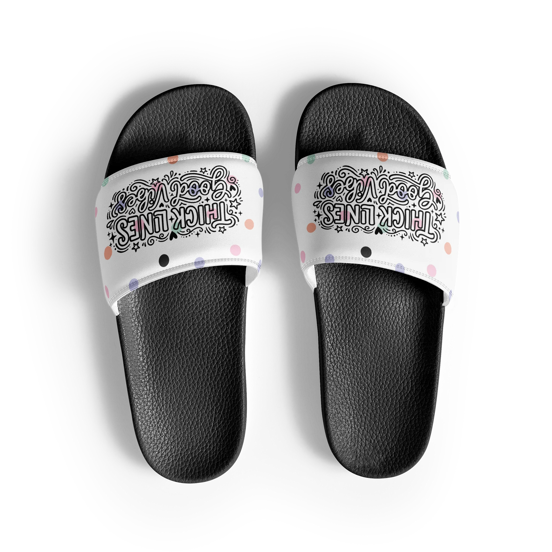 Good Vibes Polka Dot Men's Slides product image (1)