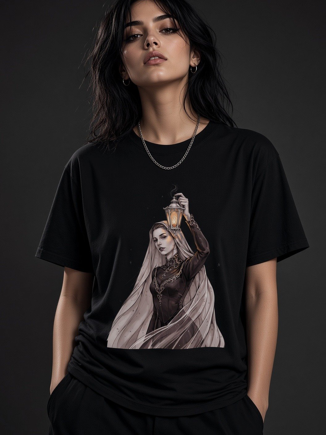 The Guiding Light // Lantern Witch Heavyweight Tee product image (1)