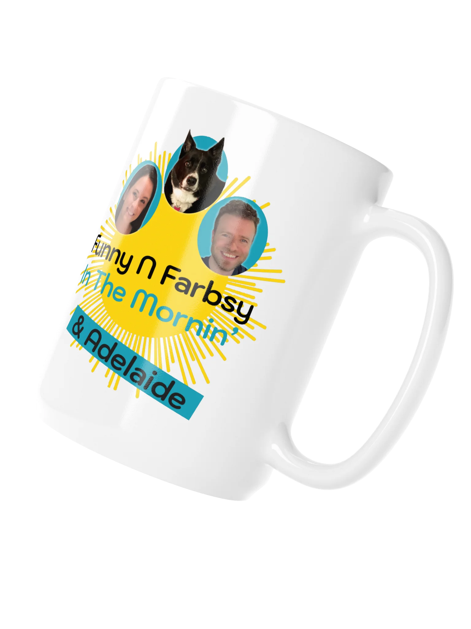 Funny N Farbsy (& Adelaide) in the Mornin' Mug (White) product image (4)