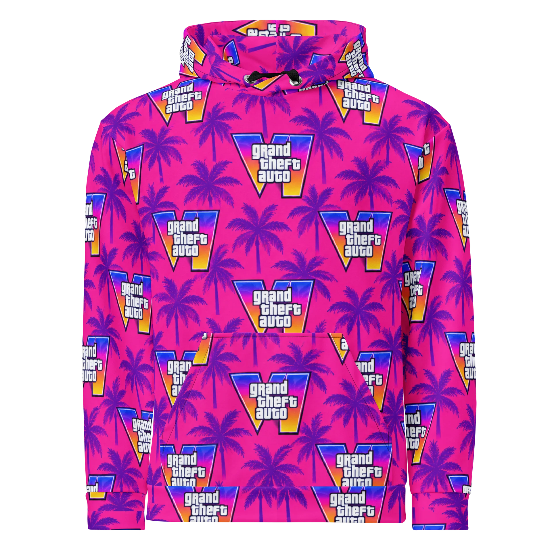 GTA VI Logo All-Over Print Hoodie - Fan Design product image (1)