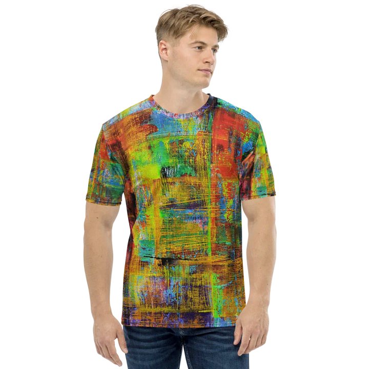 original artwork by b.reters, abstract squeegee technique printed on tshirt product image (2)