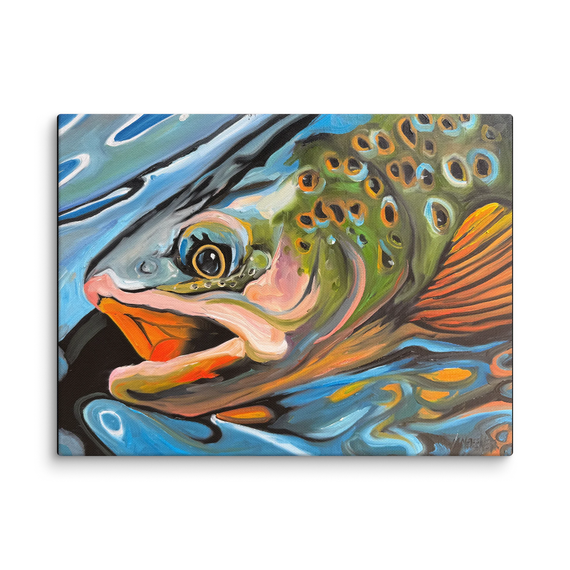 Rainbow trout - Printed Giclee Canvas product image (1)