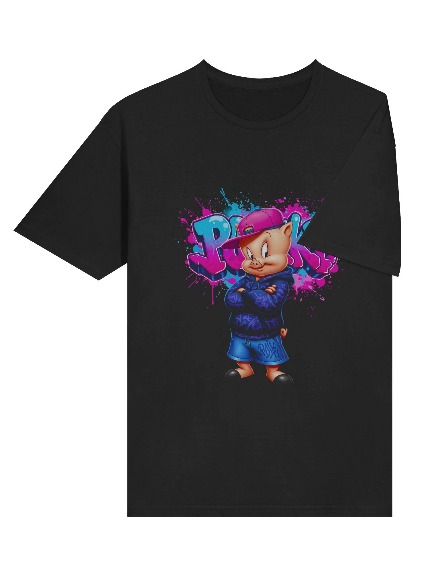 PORKY Graffiti Unisex T-Shirt - Unisex T-Shirt – Premium Printed T-Shirt for Everyday Casual & Streetwear product image (6)