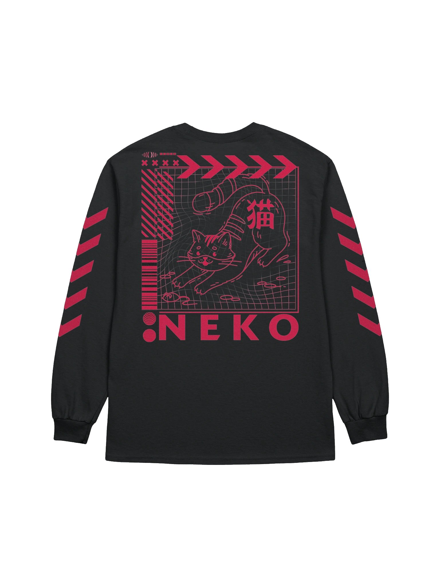 Neko Red and Black Long Sleeve product image (2)