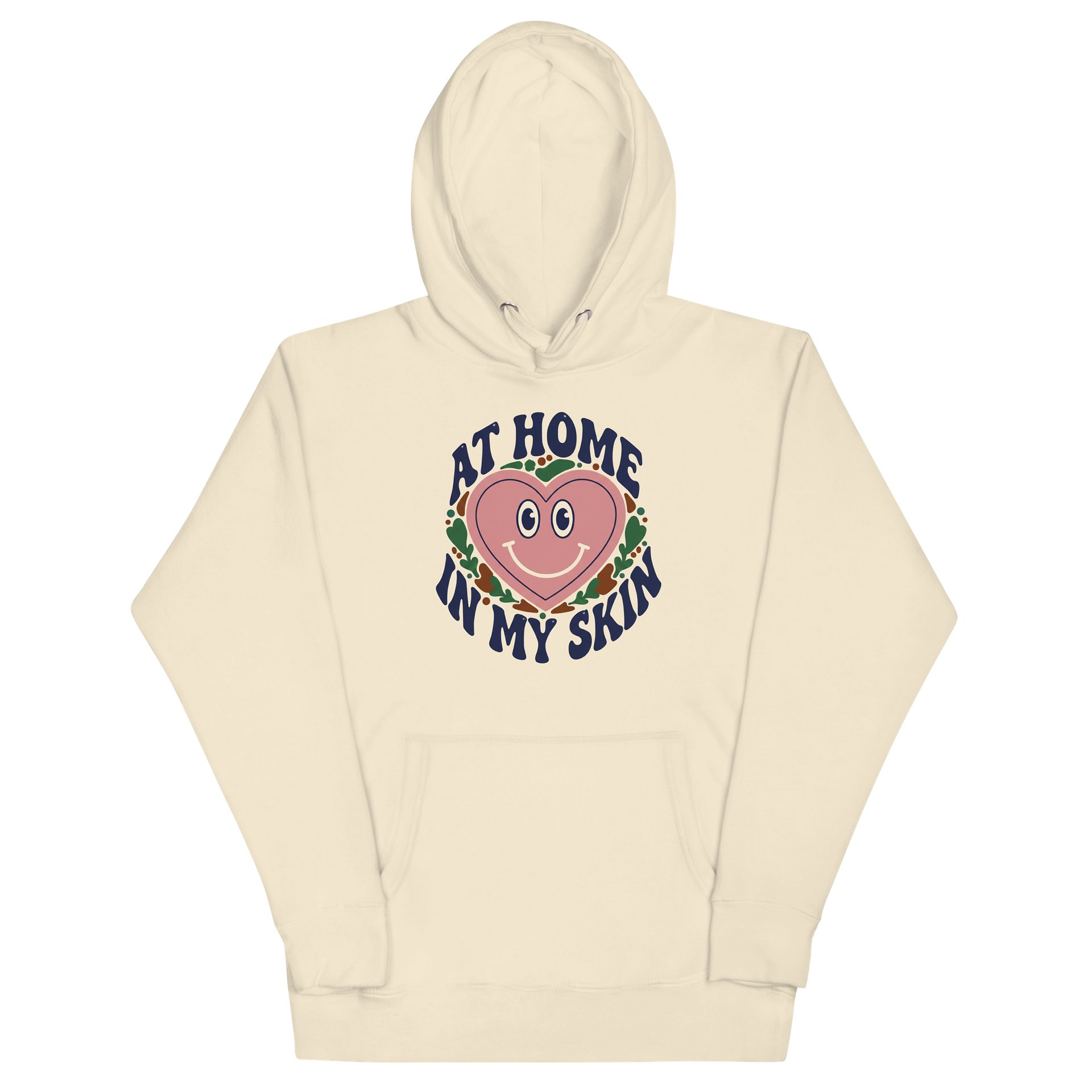 “At Home In My Skin” Bone Unisex Hoodie product image (2)