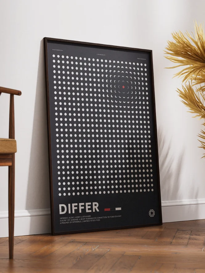 Dot : Differ — Minimalist Digital Print for Modern Interior product image (3)