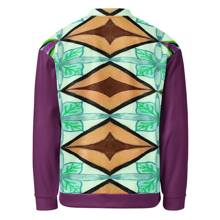 "DiamondSTack" Bomber Jacket (plum accents) product image (2)