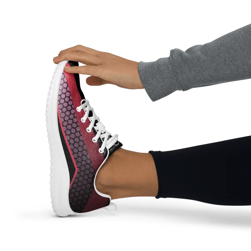 Solace Creations Red Hex Athletic Shoes product image (8)