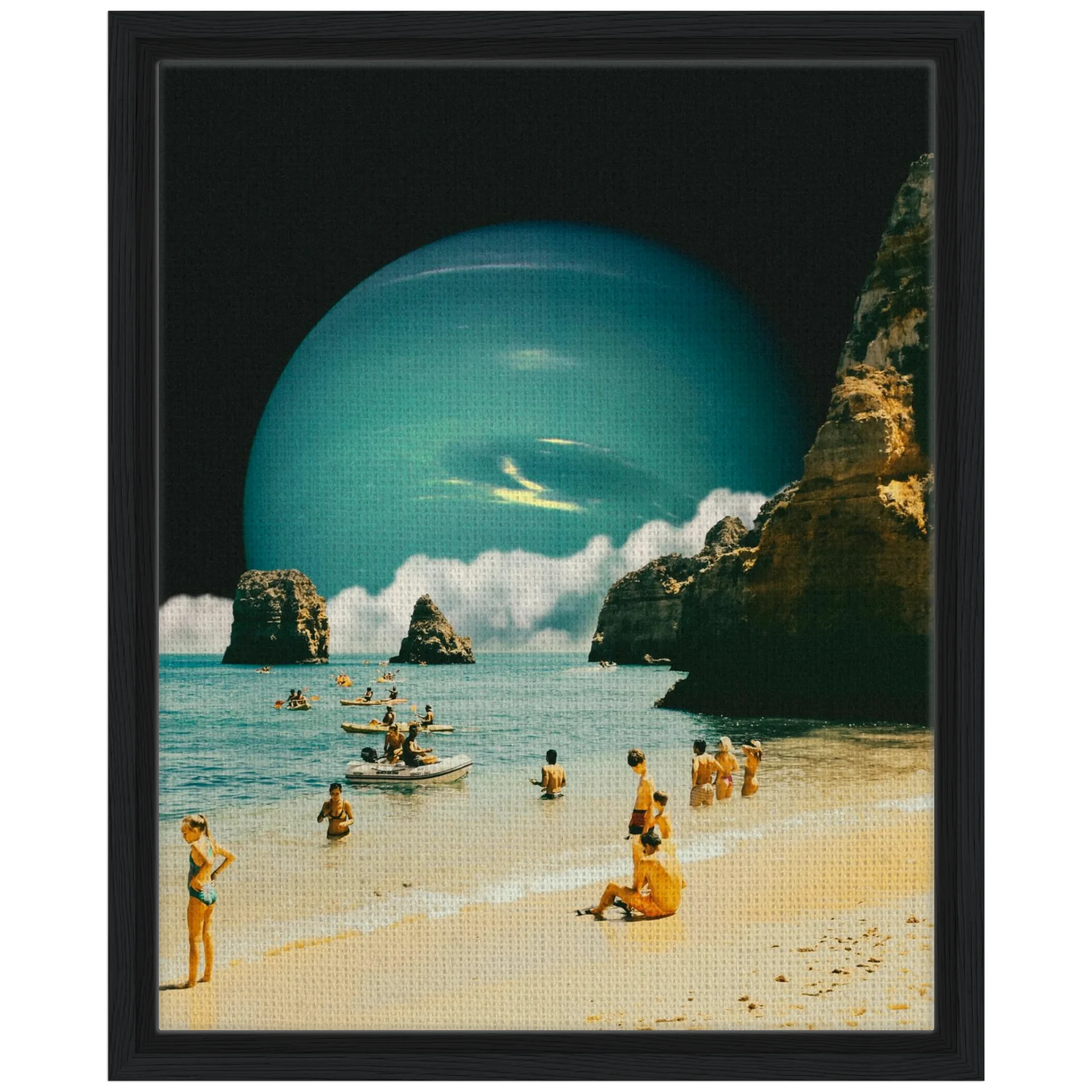 Space Beach Wall Art