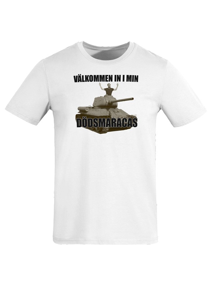 Välkommen in i min dödsmaracas! (Organic unisex T-shirt) product image (1)