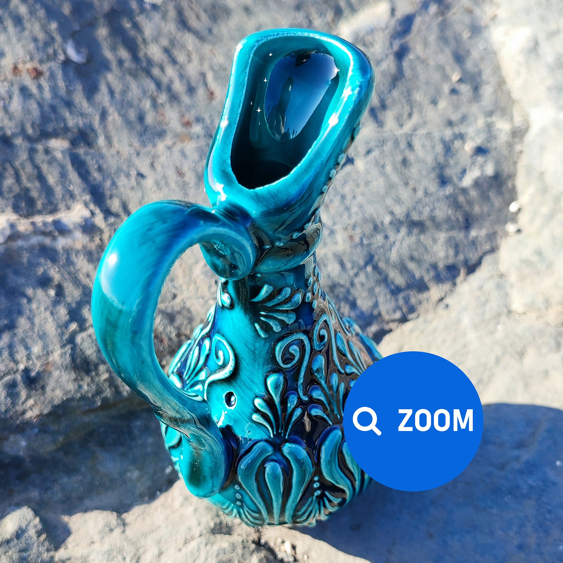 Handcrafted Ceramic Olive Oil Jug – Small Artisanal Oil Dispenser for Kitchen & Dining product image (7)