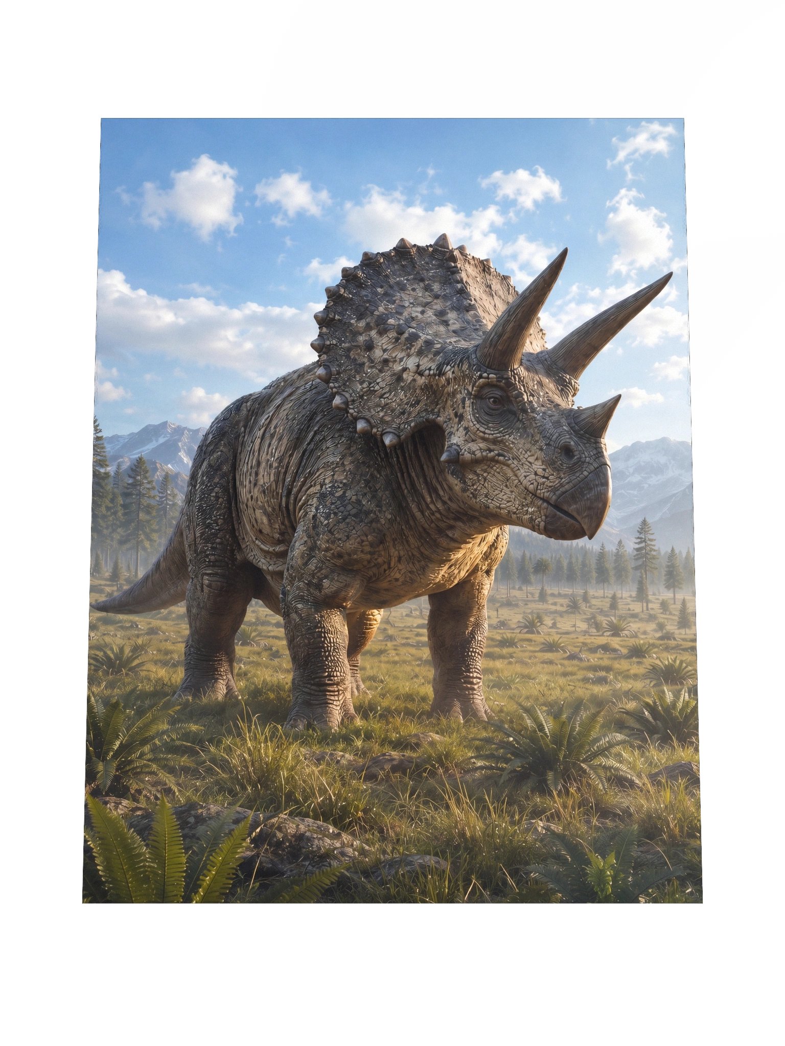 Triceratops Prehistoric Grassland Poster product image (4)