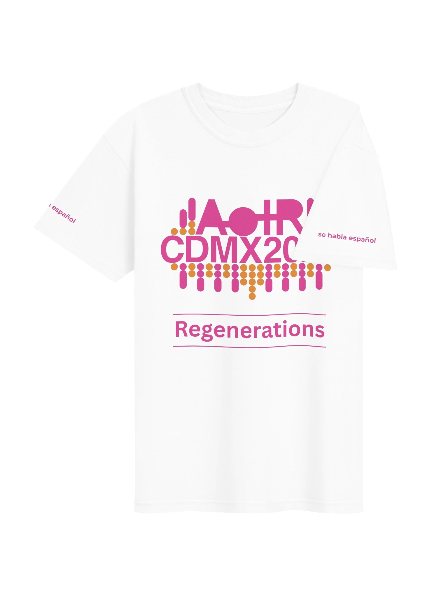 AoIR2026 Regenerations Unisex Conference Tee 'se habla español' - Pink product image (4)