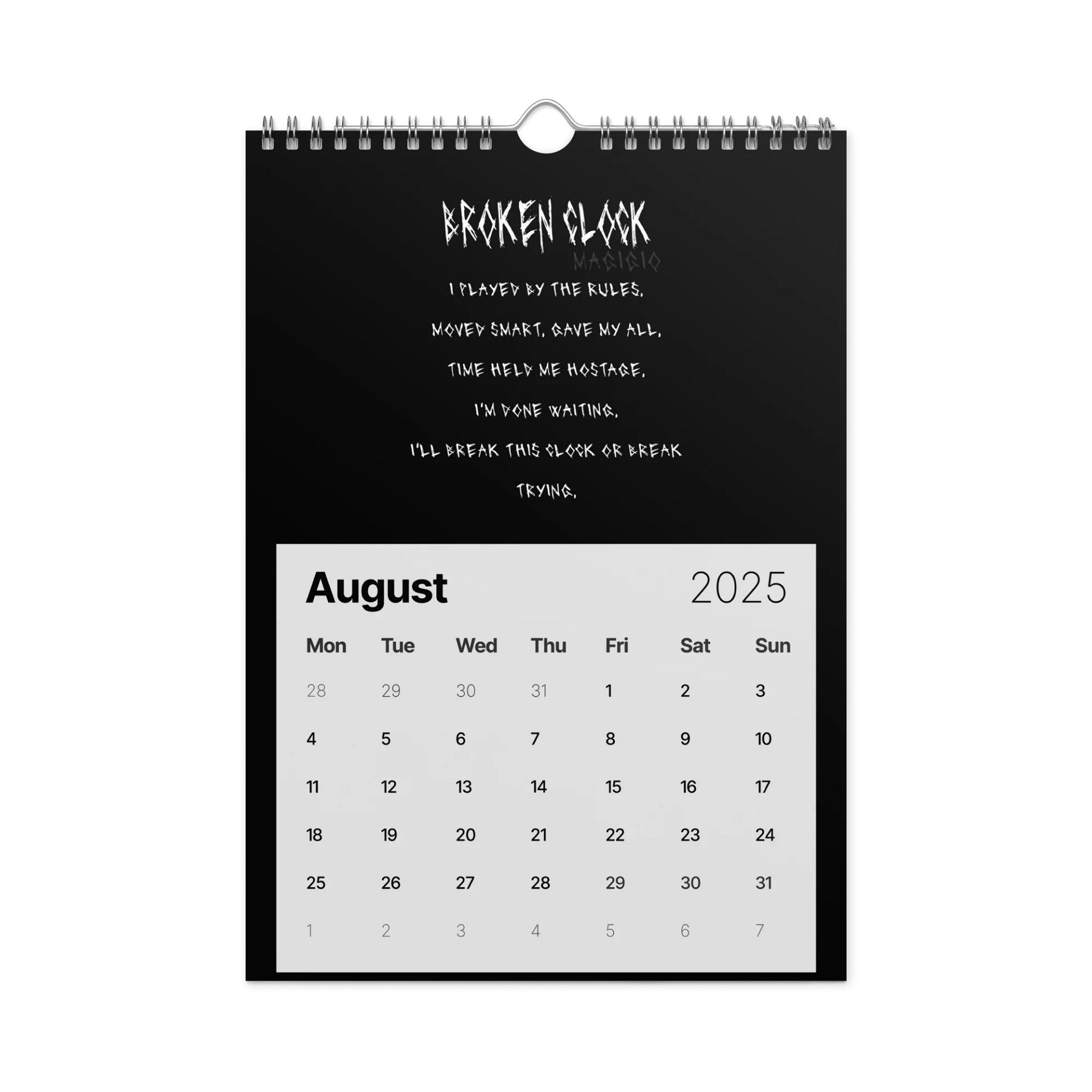 Magigio Broken Clock Wall Calendar product image (3)