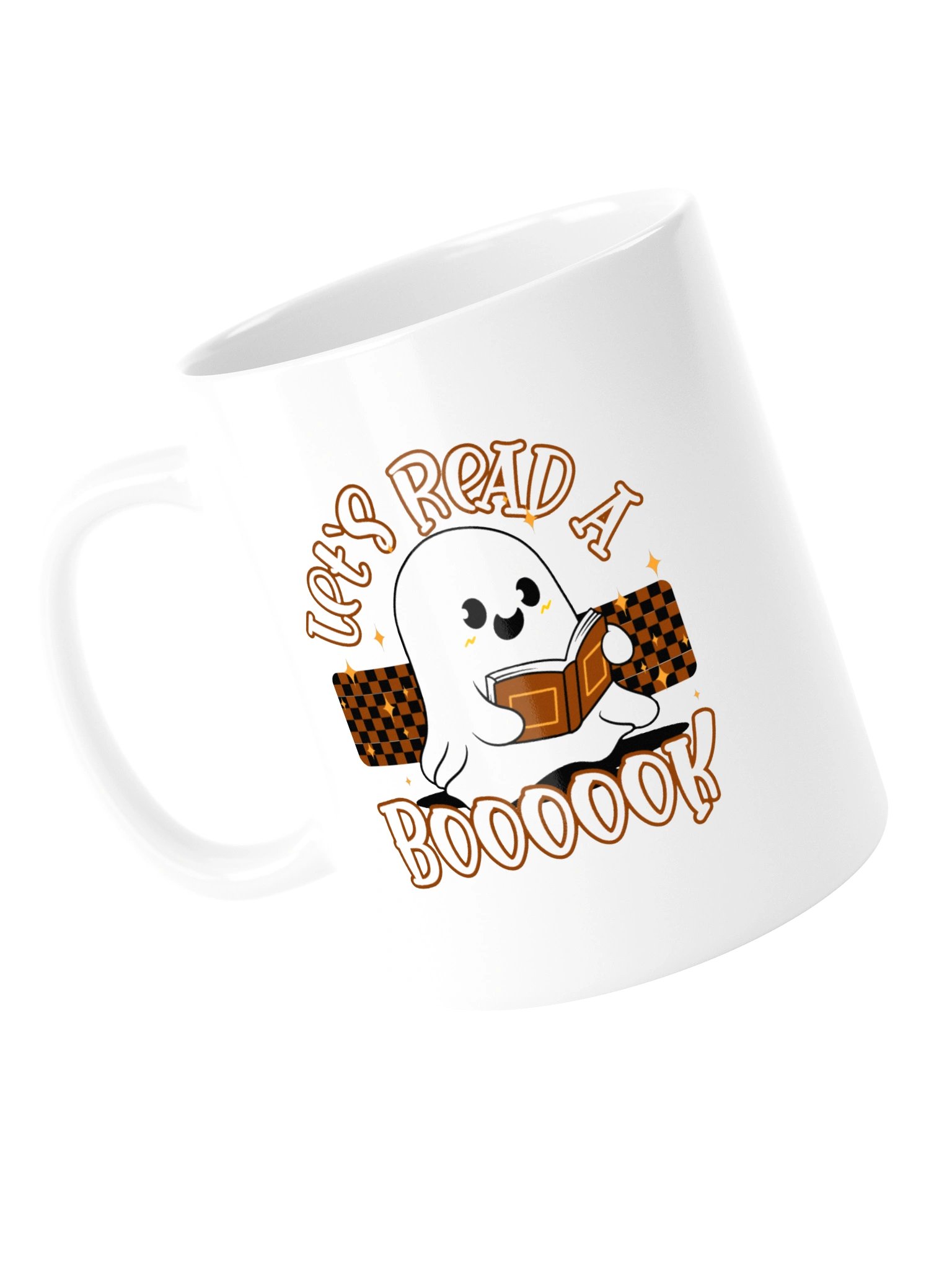 Let's Read A Boooook Mug - Cute Ghost Reading Book Coffee Mug | Funny Halloween Book Lover Mug product image (13)