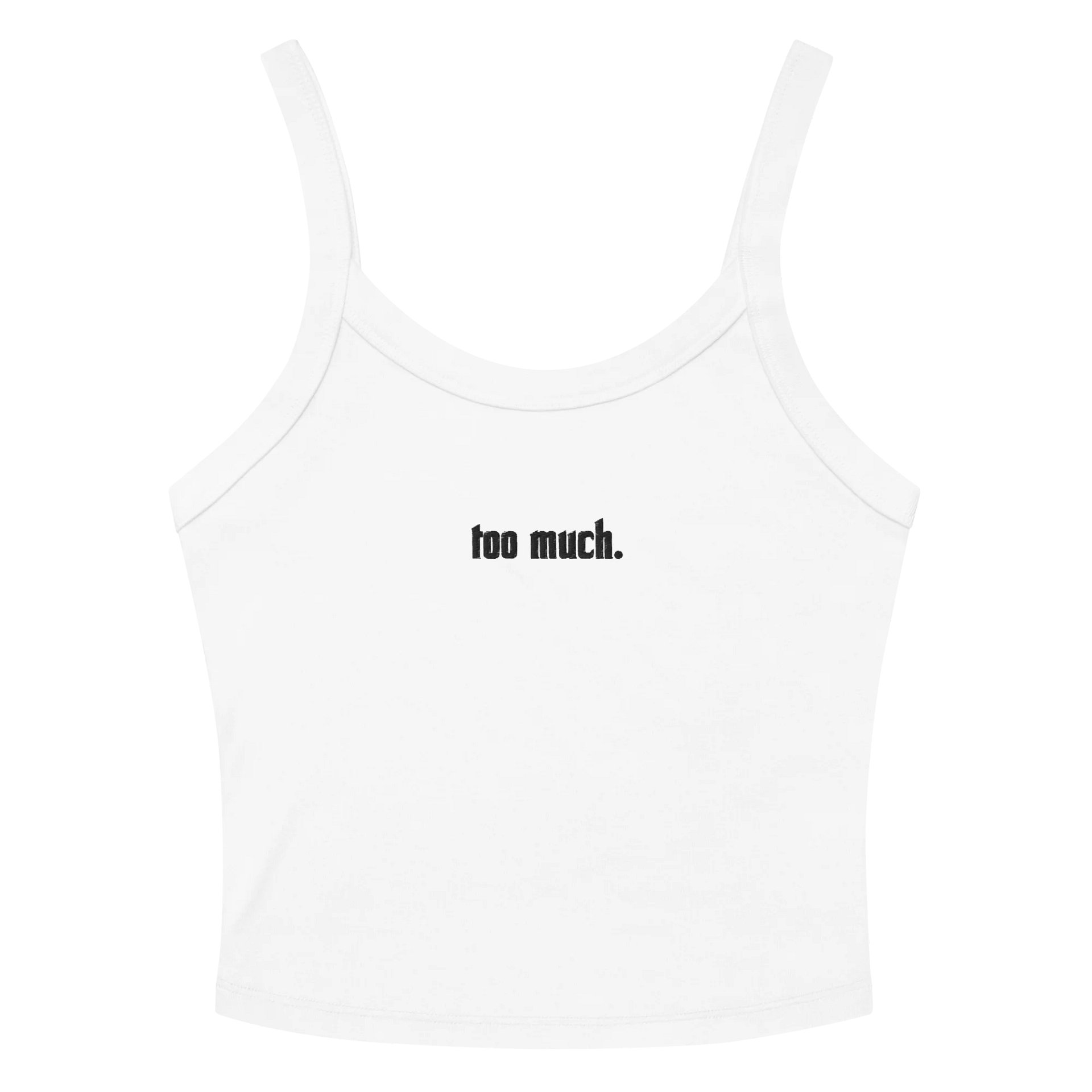too much. ribbed white tank product image (2)