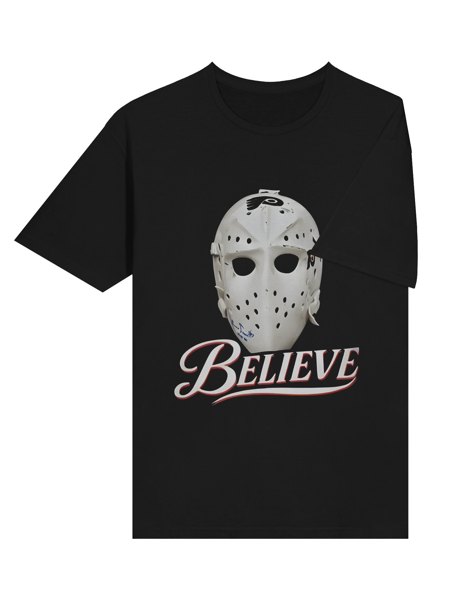 Bernie Parent Ice Hockey Mask Believe Shirt product image (4)