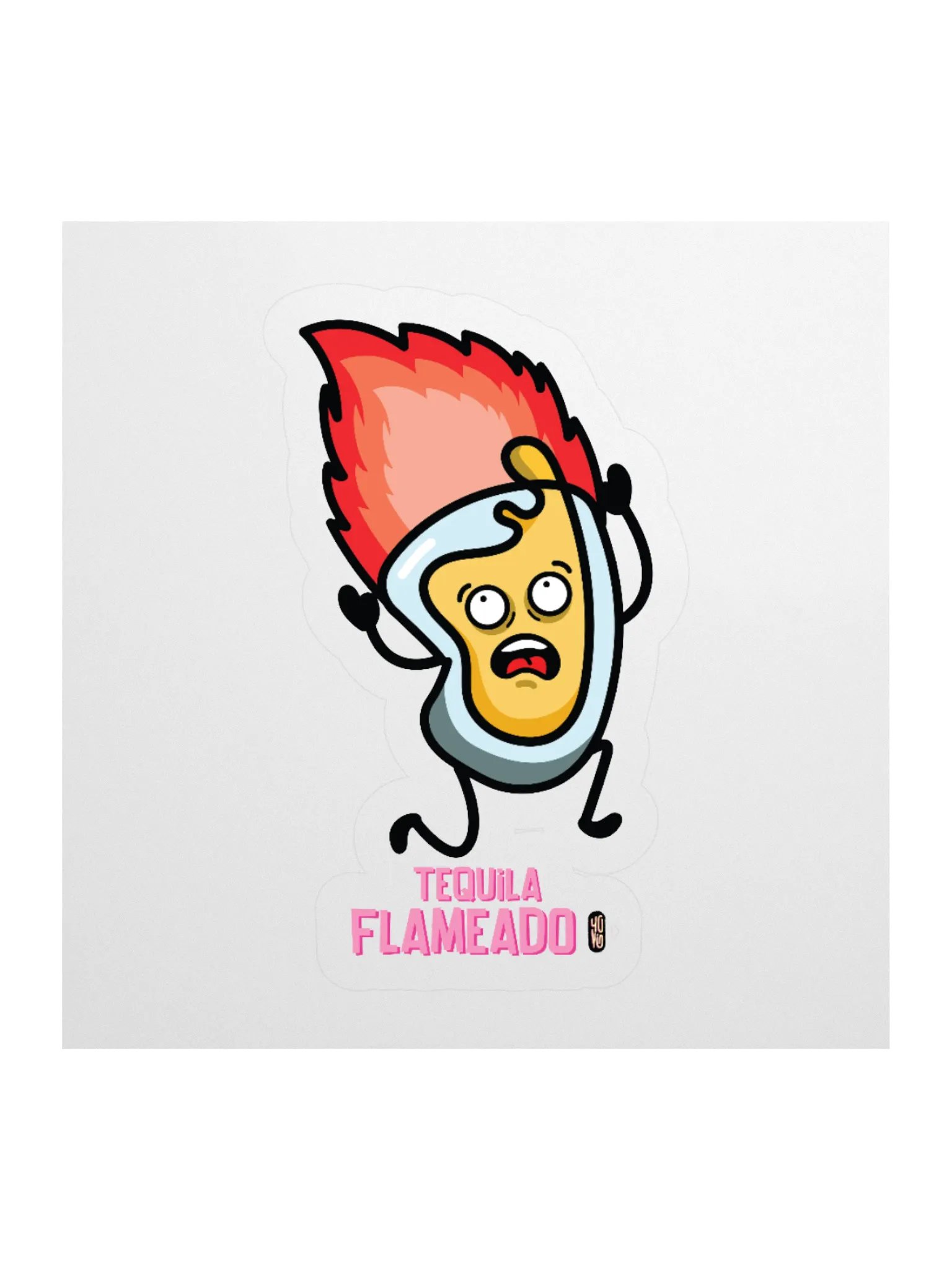 Tequila Flameado - Sticker (Kiss Cut) product image (1)