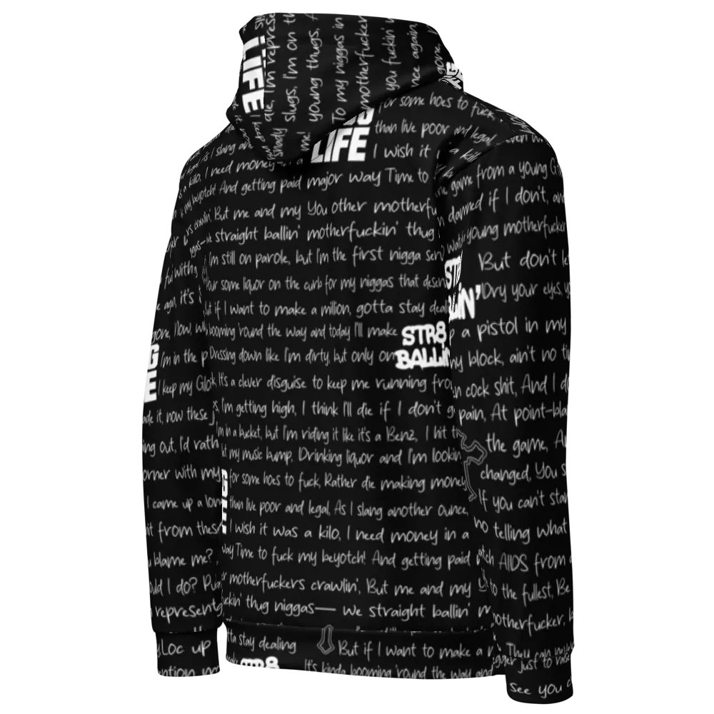 Str8 Ballin' - 2Pac - BLACK - Unisex Hoodie product image (4)