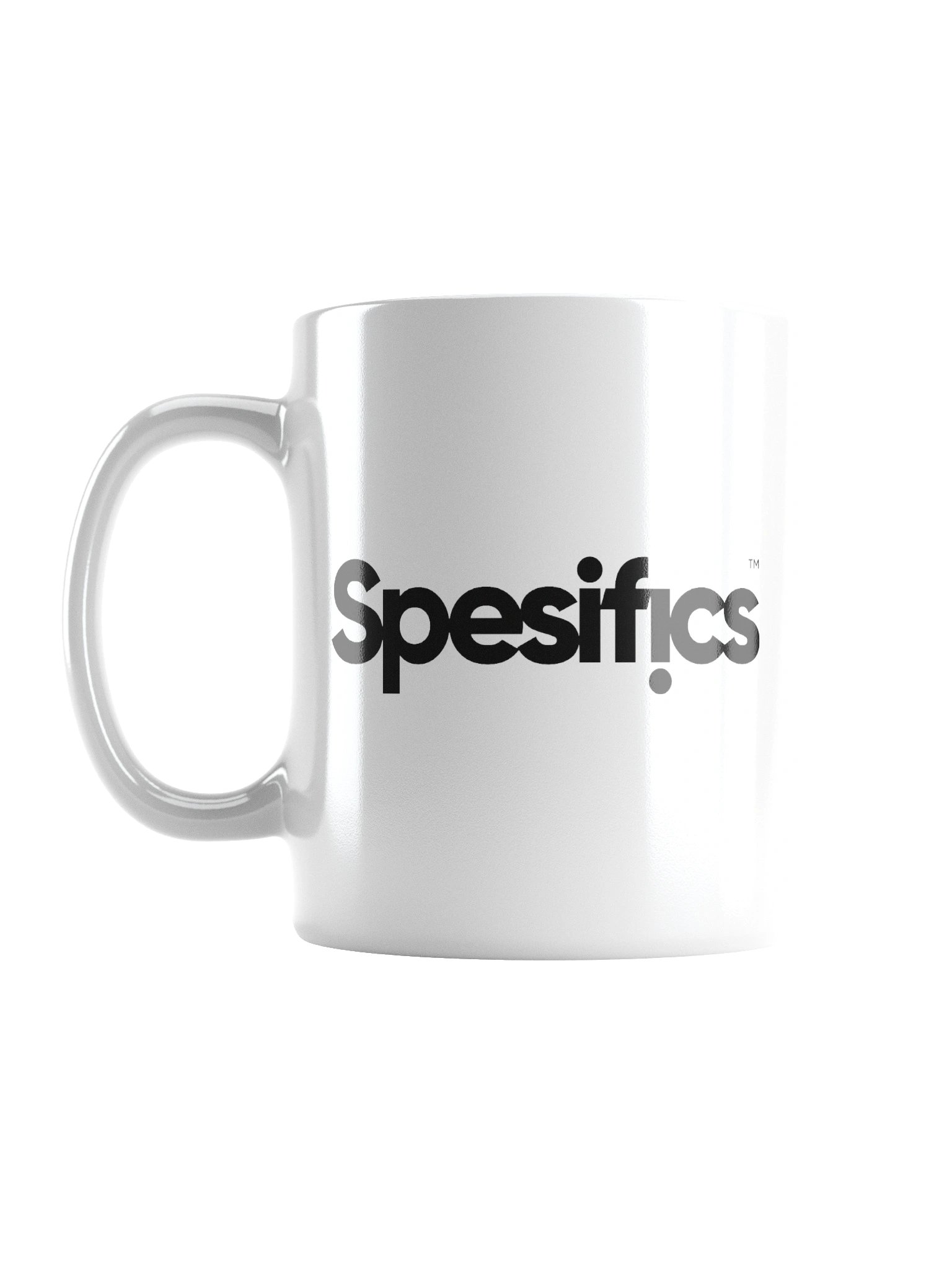 Spesifics Logo White Glossy Mug product image (2)