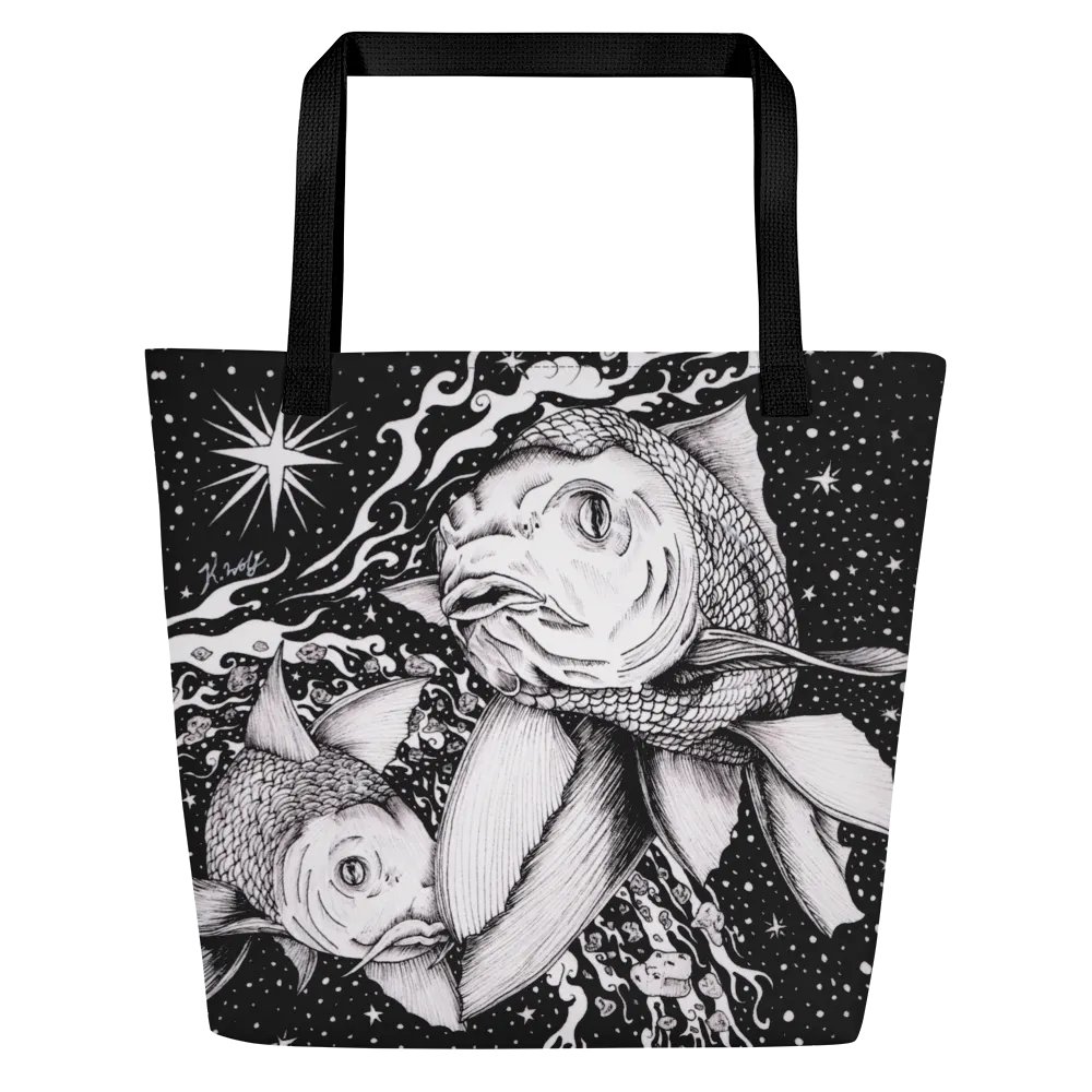Pisces Zodiac All Over Print Tote Bag product image (1)
