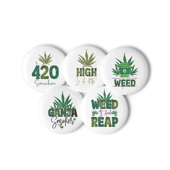 Weed and Reap Pin Button Set product image (3)