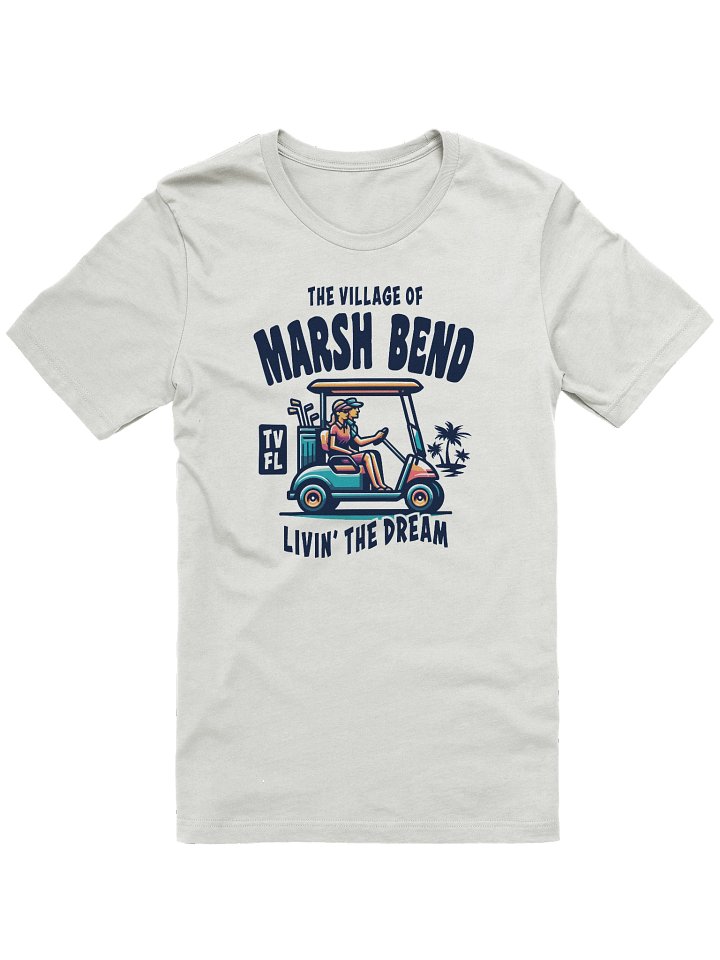 The Village of Marsh Bend TV FL Golf Cart Design T-Shirt product image (7)
