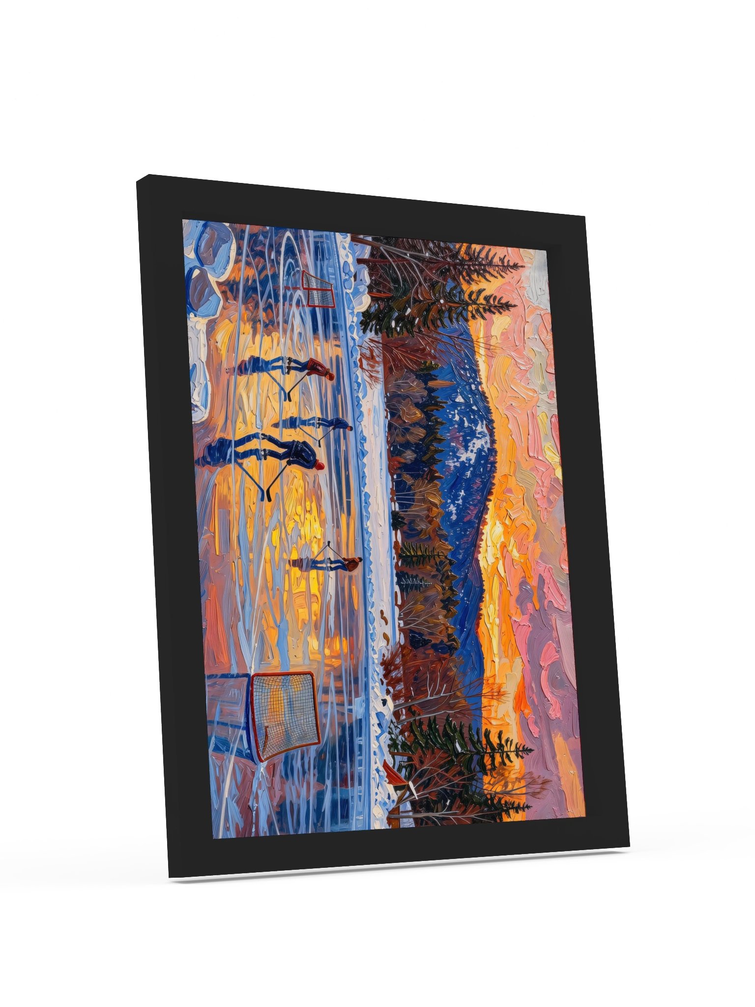 Pond Hockey at Dusk Framed Print product image (4)