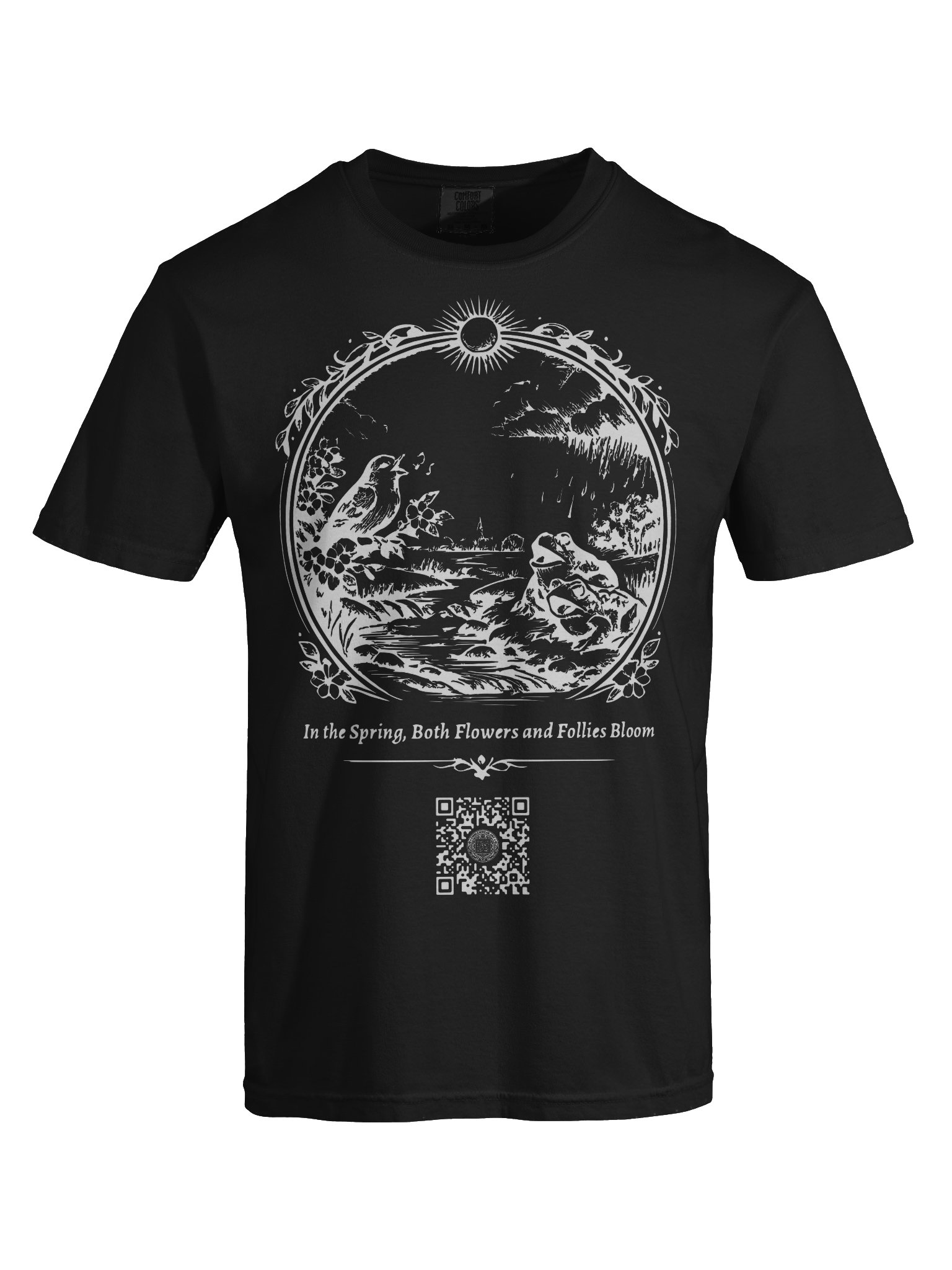 Flowers and Follies (White on Black/Color) product image (7)