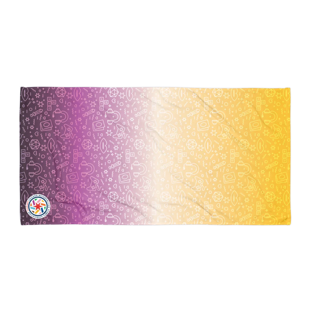 Nonbinary Pride Beach Towel product image (1)