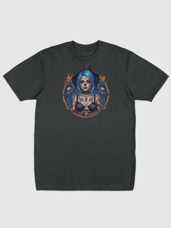 Mystical Gothic Blue Witch Tee product image (1)