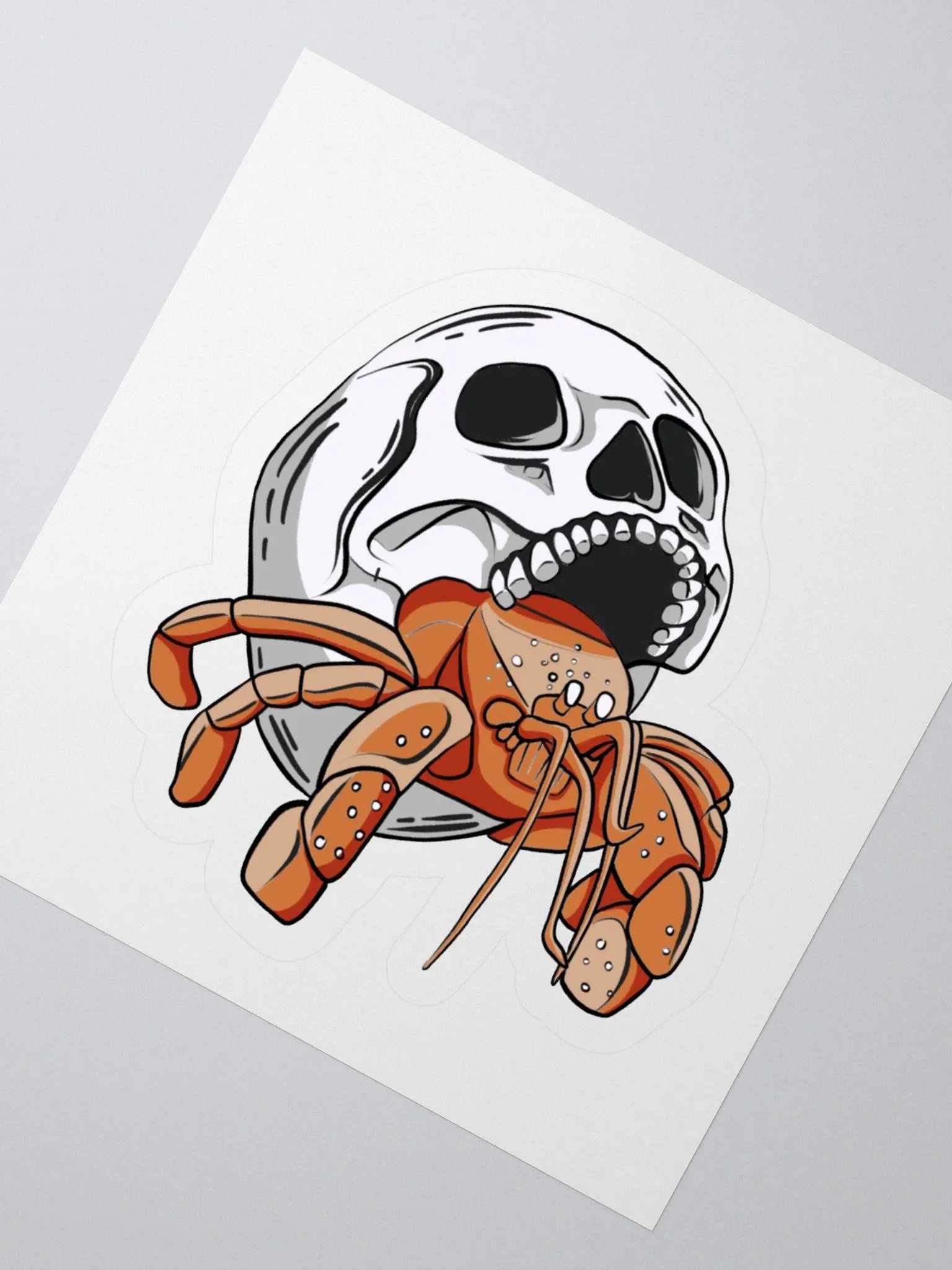"Skull Shell Hermit" Kiss-Cut Sticker product image (10)