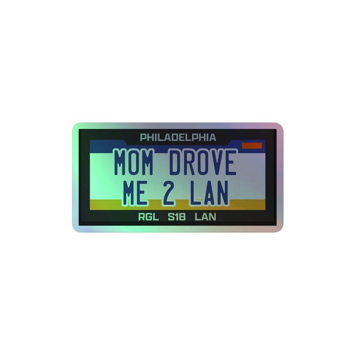 Mom drove me 2 LAN sticker product image (2)