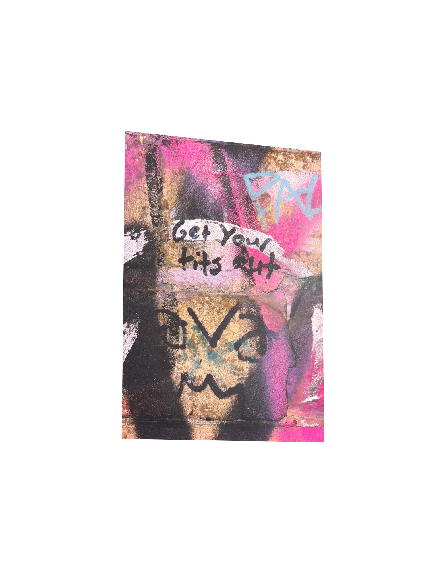 Get Your Tits Out Berlin Bathroom Wall Brick Wall Print product image (19)