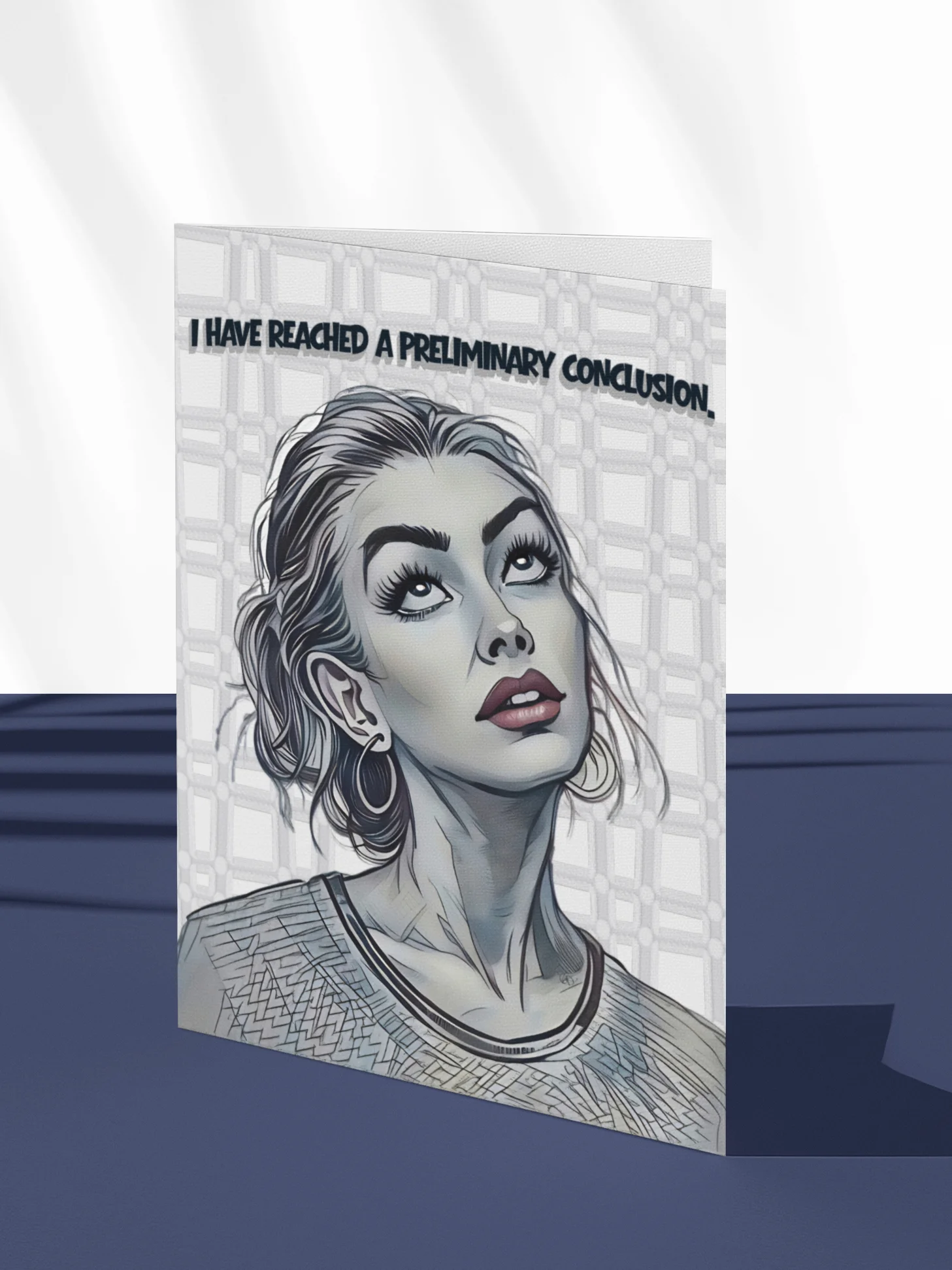 “I Have Reached a Preliminary Conclusion” Printable Card (Choose Your Message) product image (1)