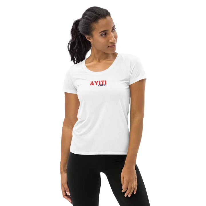 Ayiti Cheri All-Over Print Women's Athletic T-Shirt product image (1)