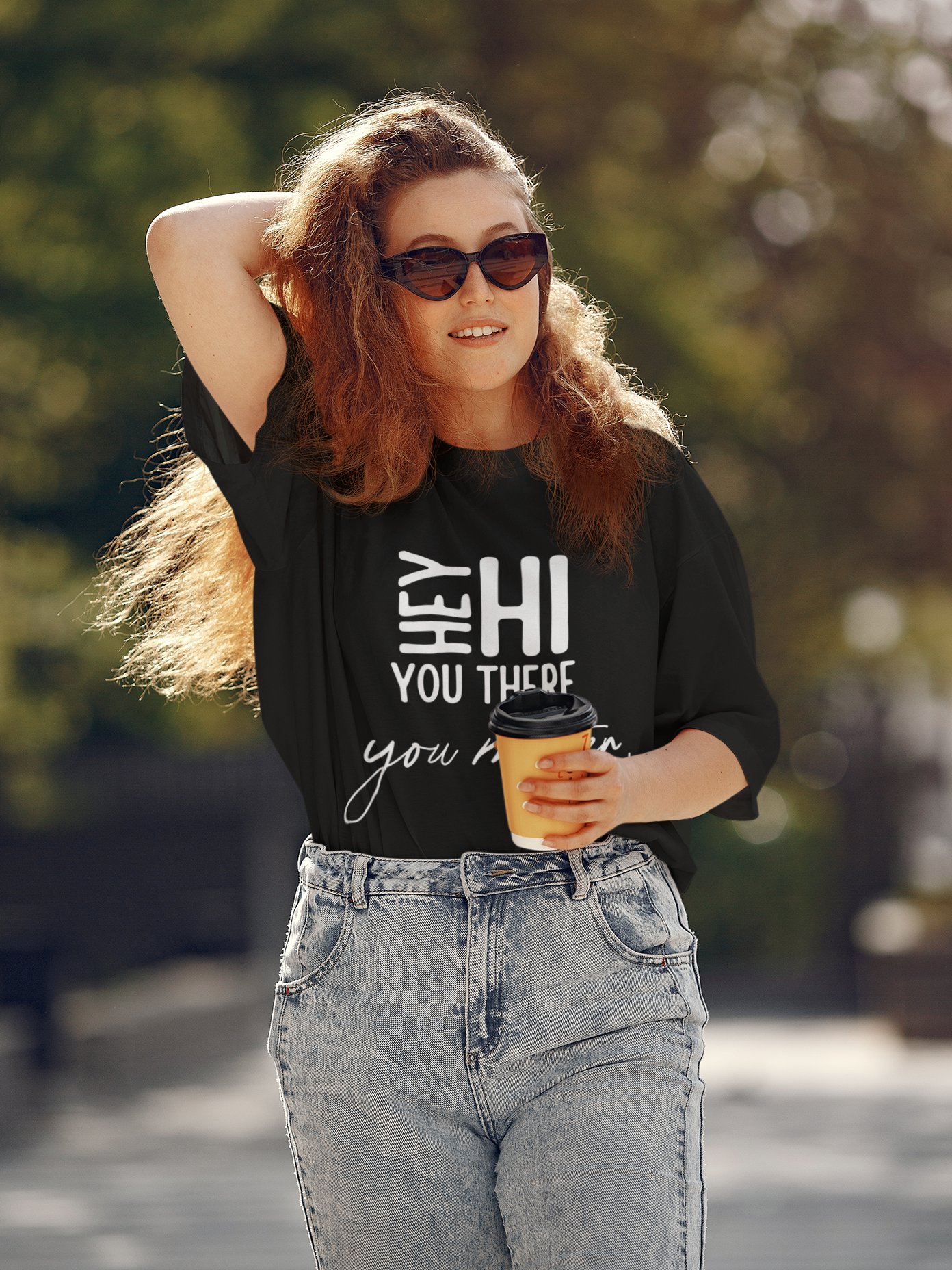 Hey Hi You There You Matter Unisex T-Shirt – A Simple Reminder product image (7)