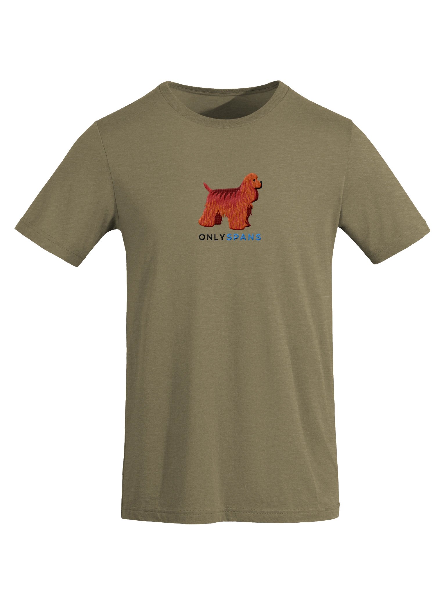 Only Spans T-Shirt(Embroidered) of an American Cocker Spaniel(Red) product image (20)