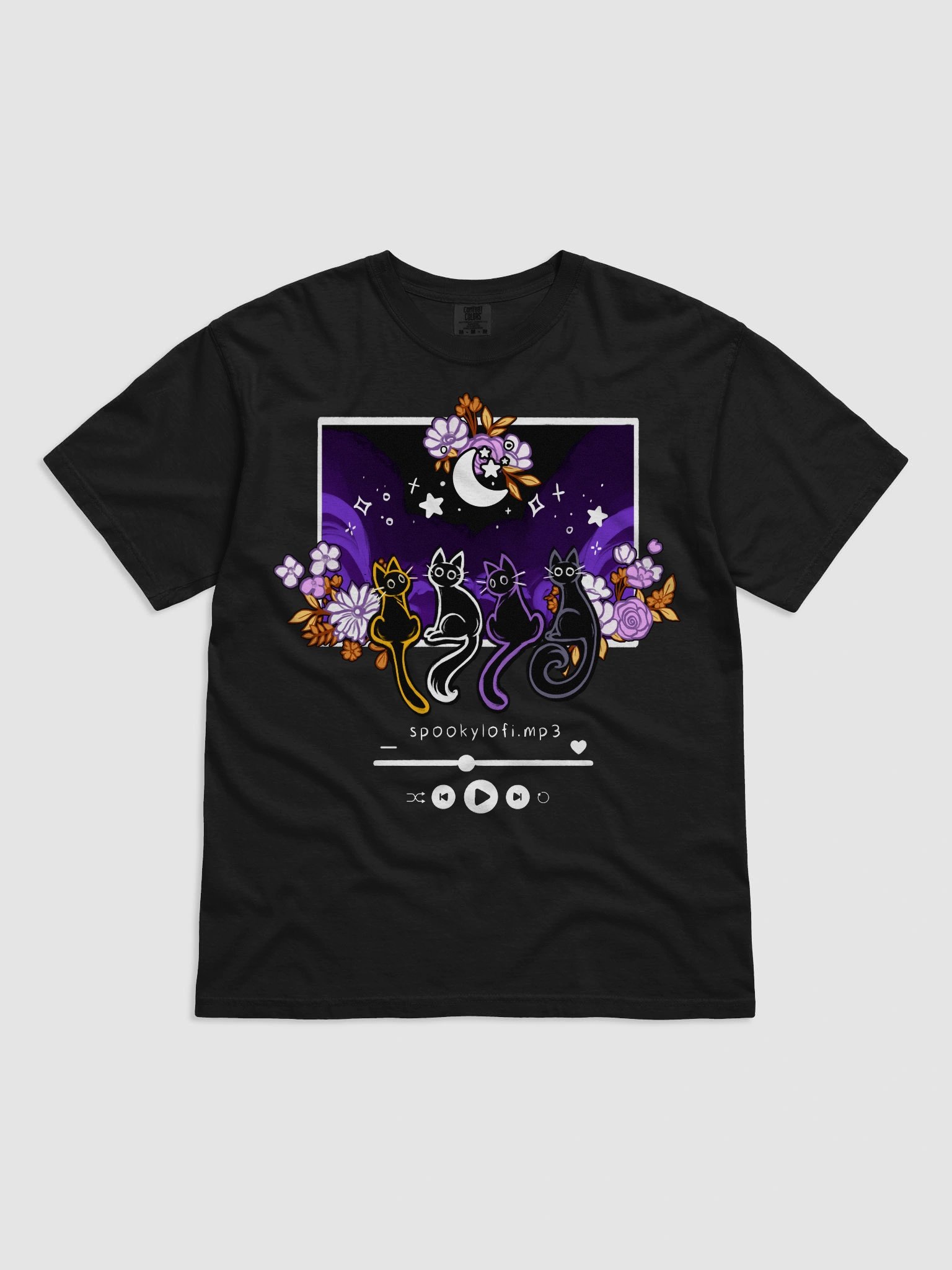 Subtle Nonbinary Pride Lofi Cat Tee product image (2)