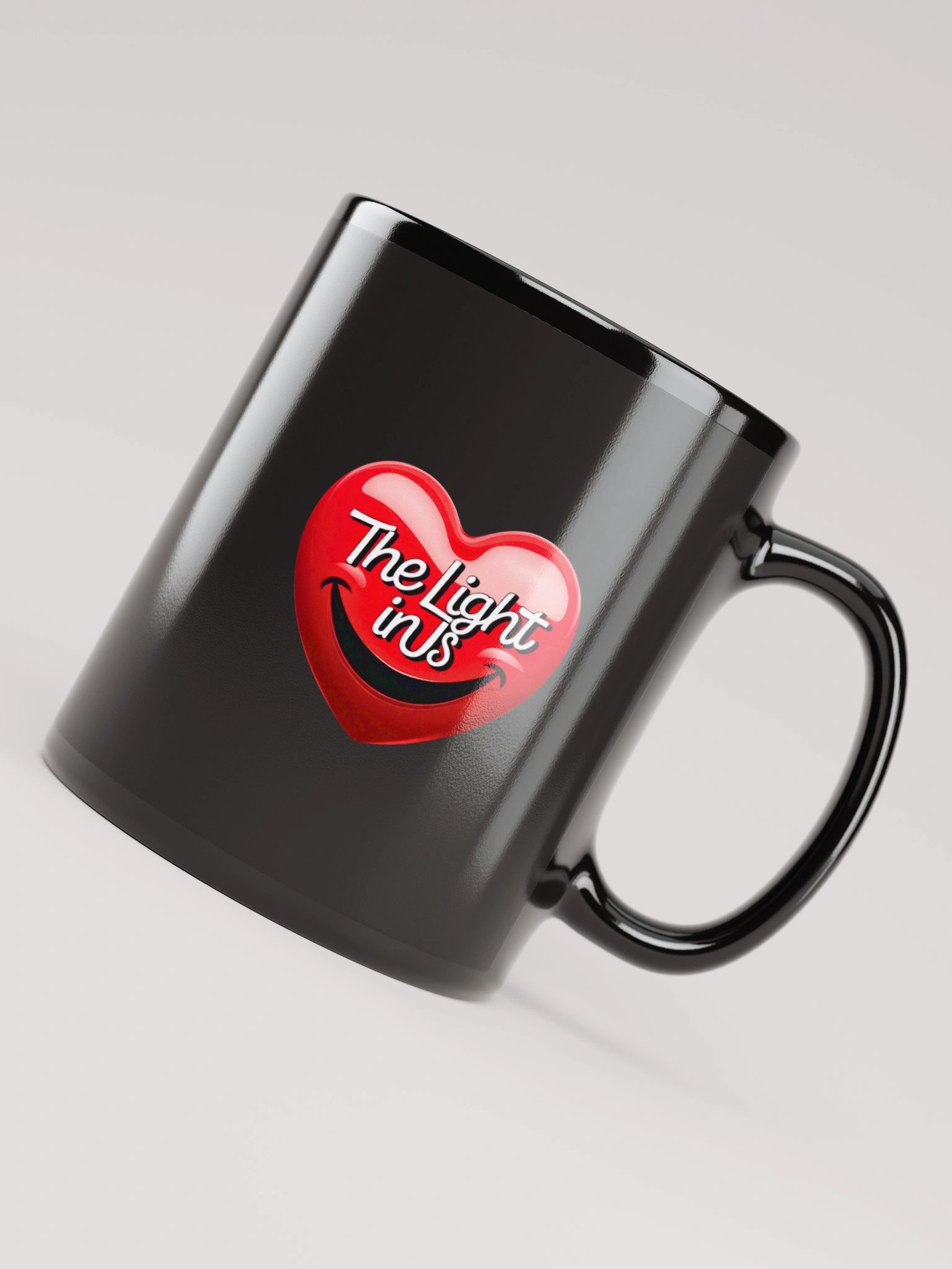 Connected Hearts Black Glossy Mug product image (7)