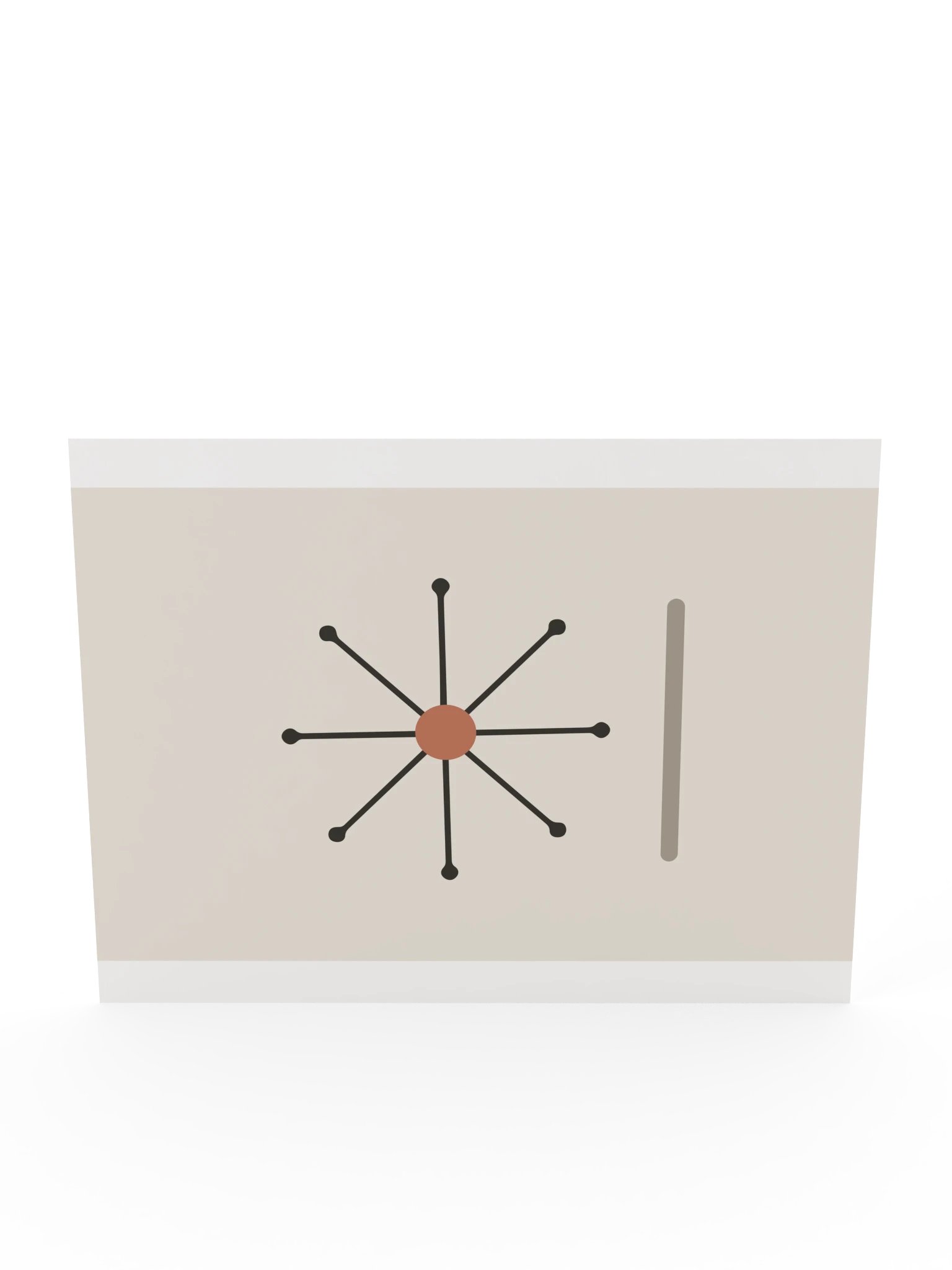 Atomic Starburst Print | Mid Century Bathroom Wall Art product image (12)
