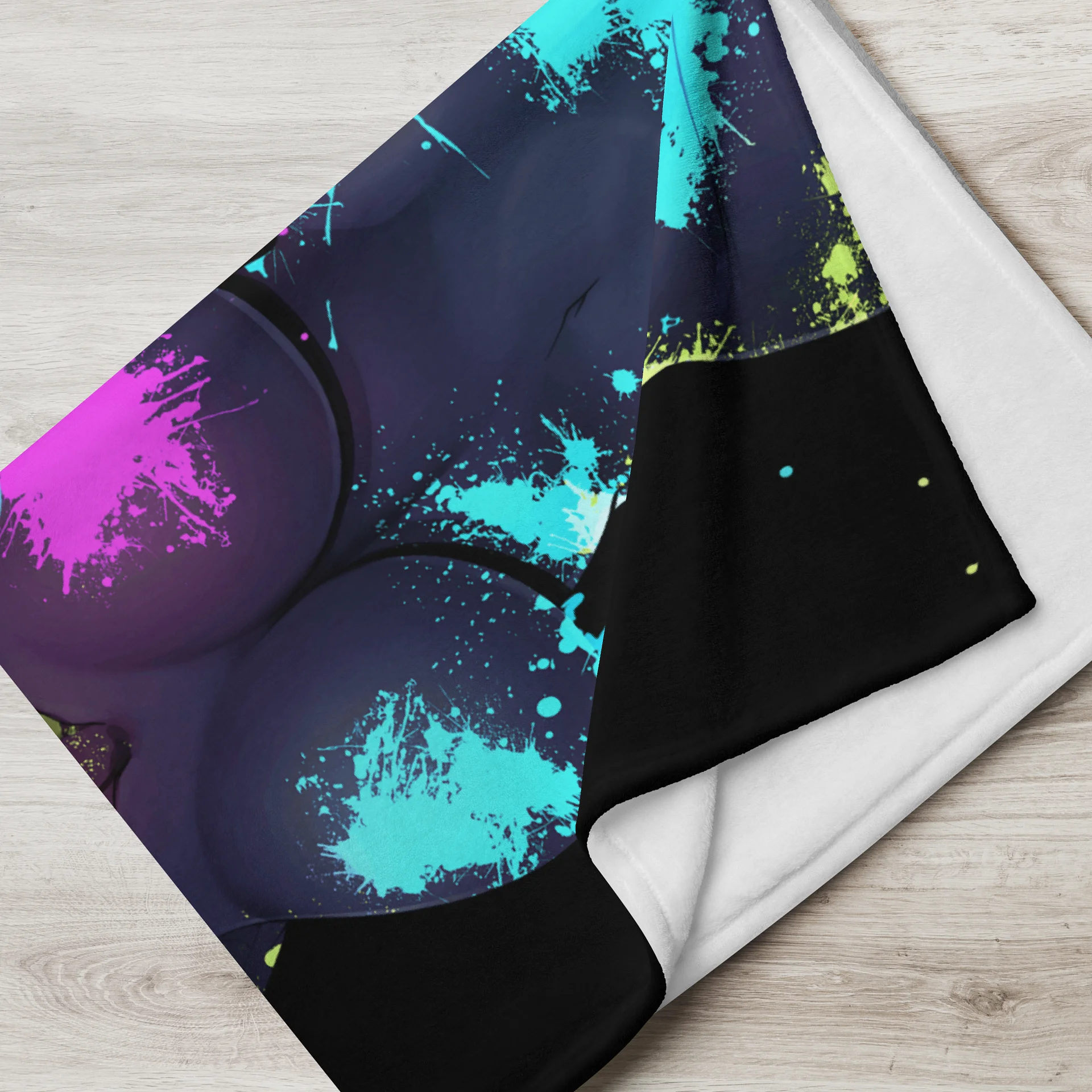 MooMoo Rave Paint Throw Blanket product image (3)